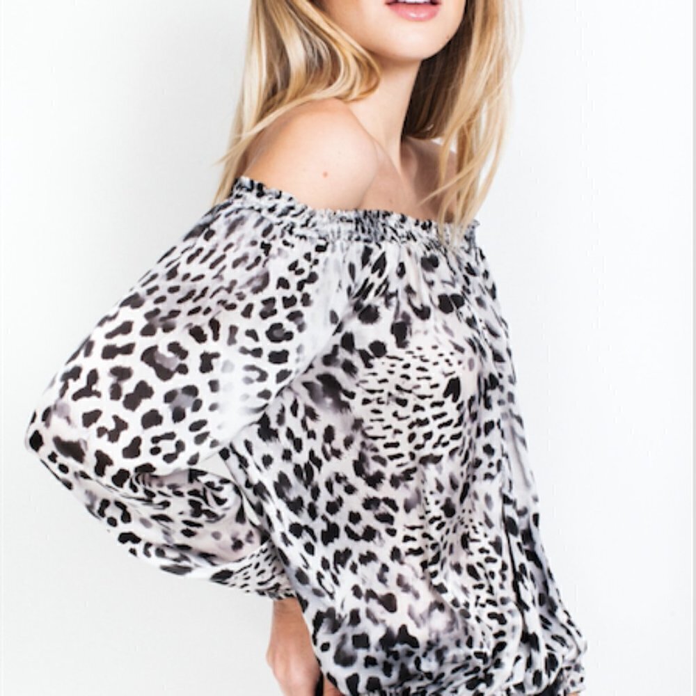 GENERATION‎ LOVE Juliet Off Shoulder Italian Silk Top
